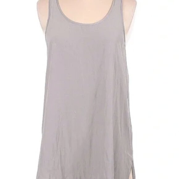 Lola and Sophie Long Tank Top w/ racer back available in gray and lavender - Picture 1 of 5